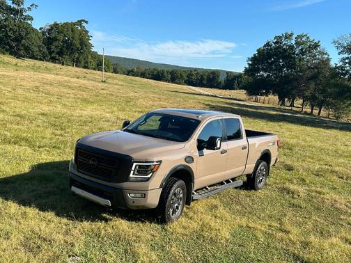 Beige 2020 Nissan Titan XD PRO-4X