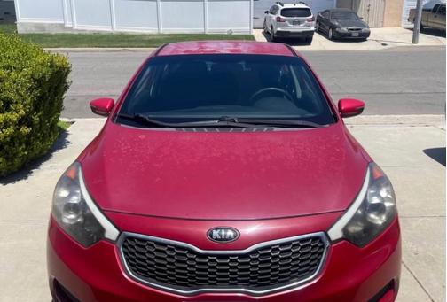 Red 2016 Kia Forte LX