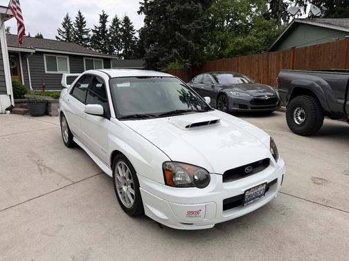 White 2005 Subaru Impreza WRX Sti