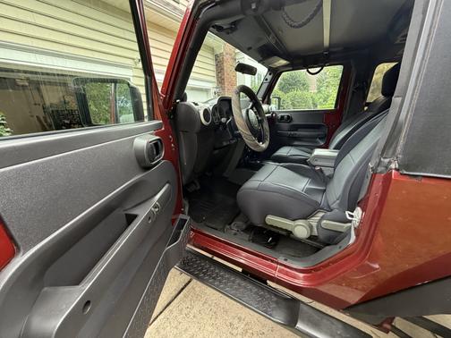 Red 2008 Jeep Wrangler Sahara