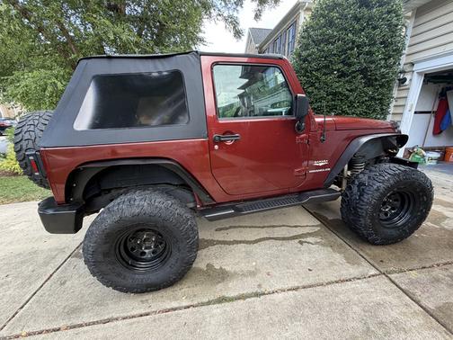 Red 2008 Jeep Wrangler Sahara
