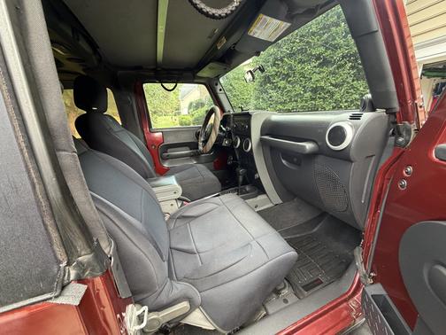 Red 2008 Jeep Wrangler Sahara