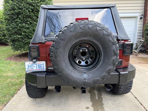 Red 2008 Jeep Wrangler Sahara