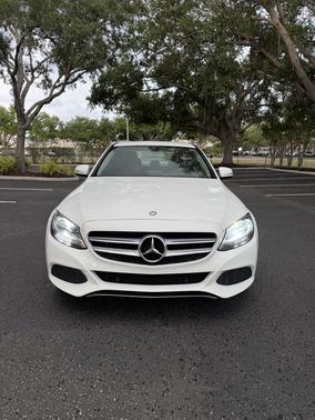 White 2015 Mercedes-Benz C-Class C 300 Luxury