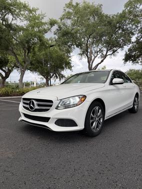 White 2015 Mercedes-Benz C-Class C 300 Luxury
