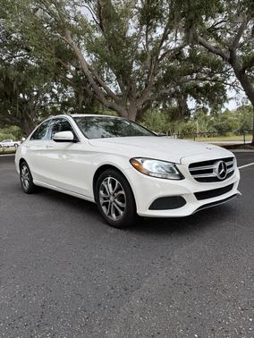 White 2015 Mercedes-Benz C-Class C 300 Luxury