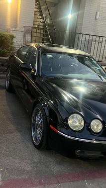 Blue 2005 Jaguar S-Type R