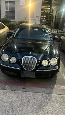 Blue 2005 Jaguar S-Type R