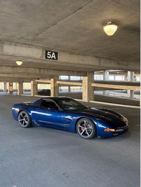 Blue 2002 Chevrolet Corvette Z06