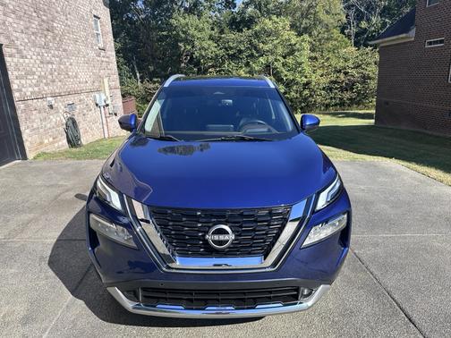 Blue 2023 Nissan Rogue Platinum