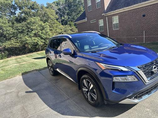 Blue 2023 Nissan Rogue Platinum