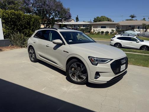 Beige 2022 Audi e-tron Premium