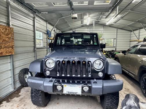 Gray 2017 Jeep Wrangler Willys Wheeler