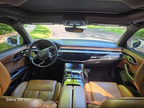 White 2019 Audi A8 L 60