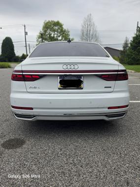 White 2019 Audi A8 L 60