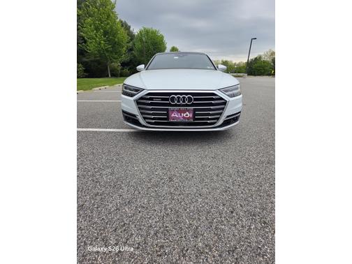 White 2019 Audi A8 L 60
