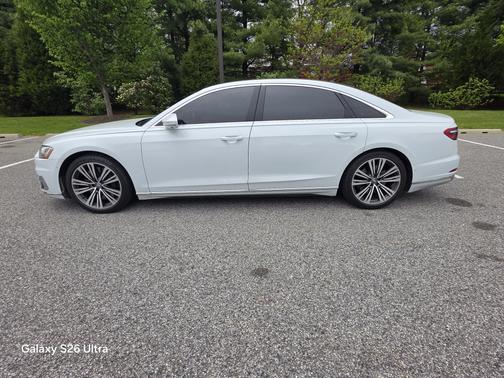 White 2019 Audi A8 L 60