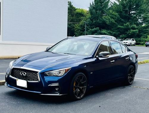 Blue 2018 INFINITI Q50 3.0t Sport