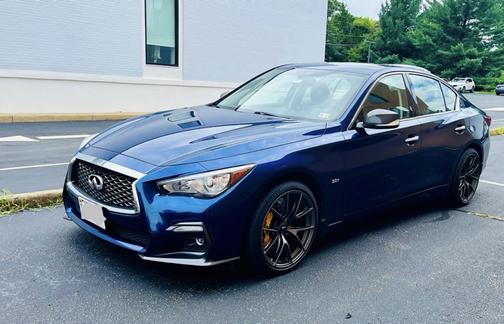 Blue 2018 INFINITI Q50 3.0t Sport