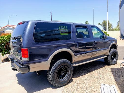 Blue 2000 Ford Excursion Limited 4WD