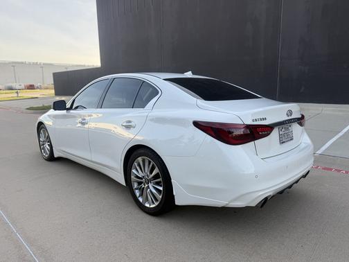 White 2021 INFINITI Q50 3.0t LUXE