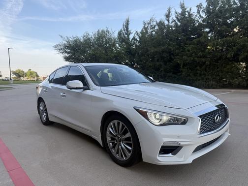 White 2021 INFINITI Q50 3.0t LUXE