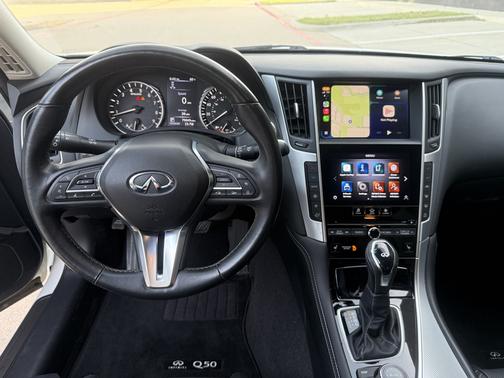 White 2021 INFINITI Q50 3.0t LUXE