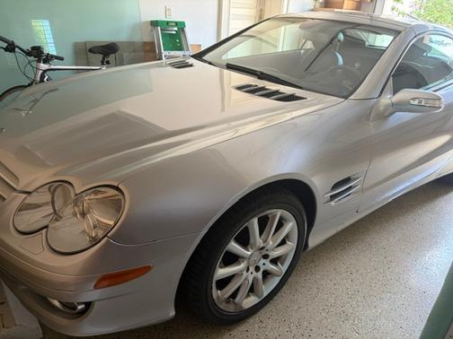 Silver 2007 Mercedes-Benz SL-Class SL550 Roadster