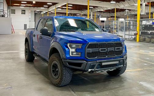Blue 2017 Ford F-150 Raptor