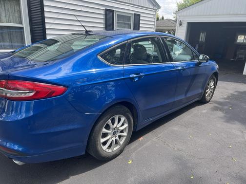 Blue 2017 Ford Fusion S