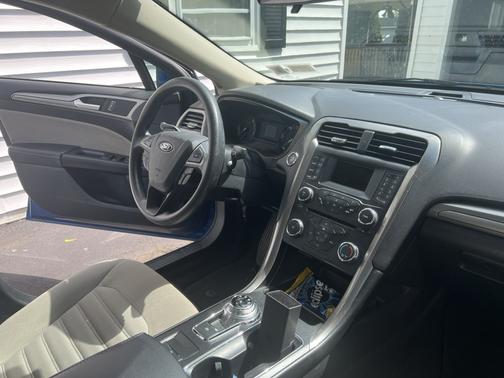 Blue 2017 Ford Fusion S