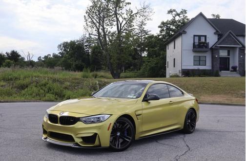 Yellow 2015 BMW M4 Base