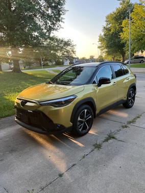 Yellow 2023 Toyota Corolla Cross Hybrid XSE