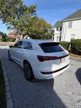 White 2019 Audi e-tron Prestige