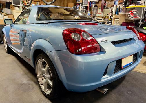 Blue 2003 Toyota MR2 Spyder