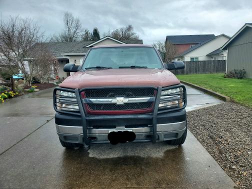 Red 2004 Chevrolet Silverado 2500 LS H/D Extended Cab