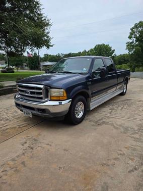 Blue 2001 Ford F-350 XLT Crew Cab Super Duty DRW