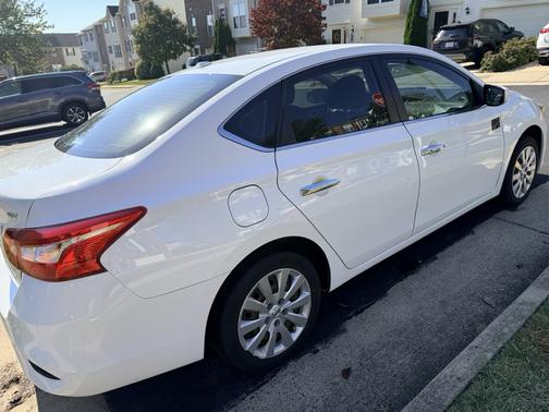 White 2017 Nissan Sentra SV