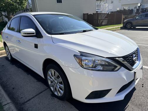 White 2017 Nissan Sentra SV