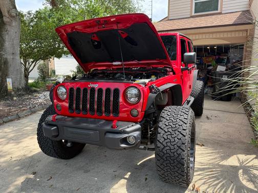 Red 2016 Jeep Wrangler Unlimited Rubicon