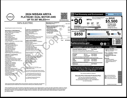 2024 Nissan ARIYA PLATINUM+ e-4ORCE AWD