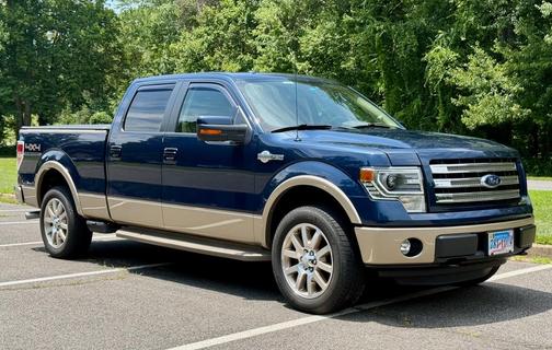 Blue 2013 Ford F-150 King Ranch