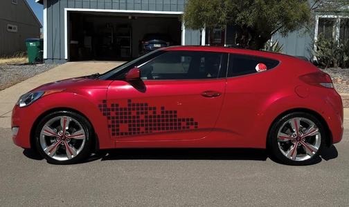 Red 2015 Hyundai Veloster Base