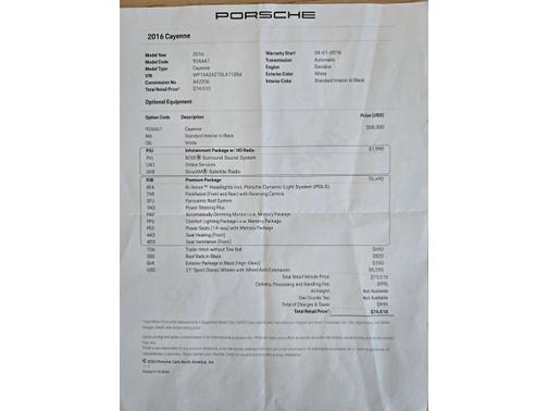 2016 Porsche Cayenne Base