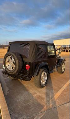 Black 2002 Jeep Wrangler Sahara