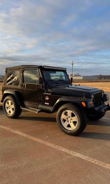Black 2002 Jeep Wrangler Sahara