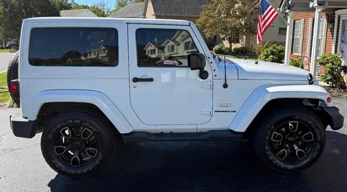 White 2015 Jeep Wrangler Sahara