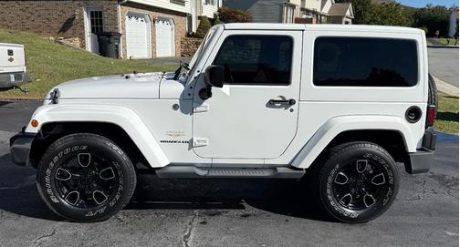 White 2015 Jeep Wrangler Sahara