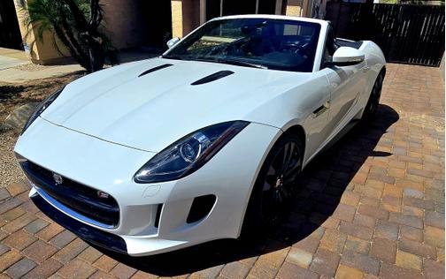 White 2015 Jaguar F-TYPE S