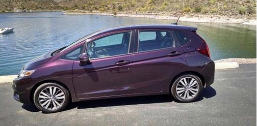 Purple 2015 Honda Fit EX-L